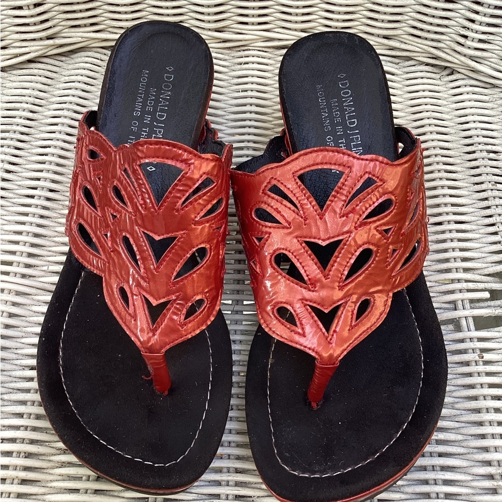 Red sandals/Beautiful size 7